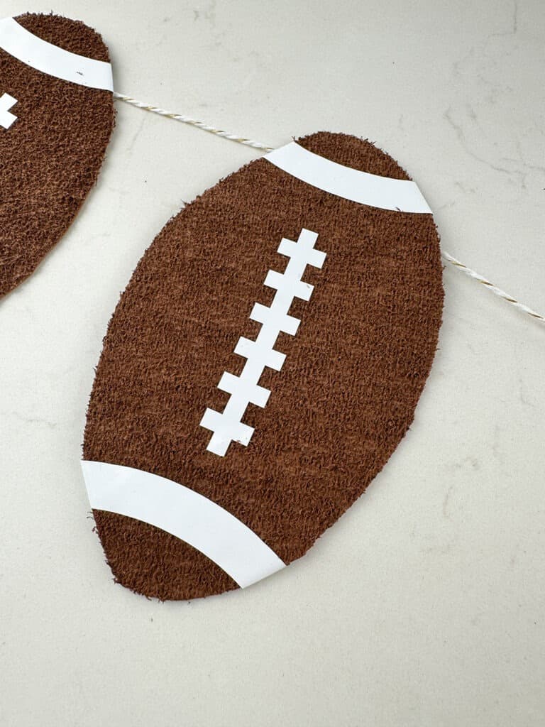 Football Party Decorations – 2 Easy Banner ideas, Oh So Lovely Blog