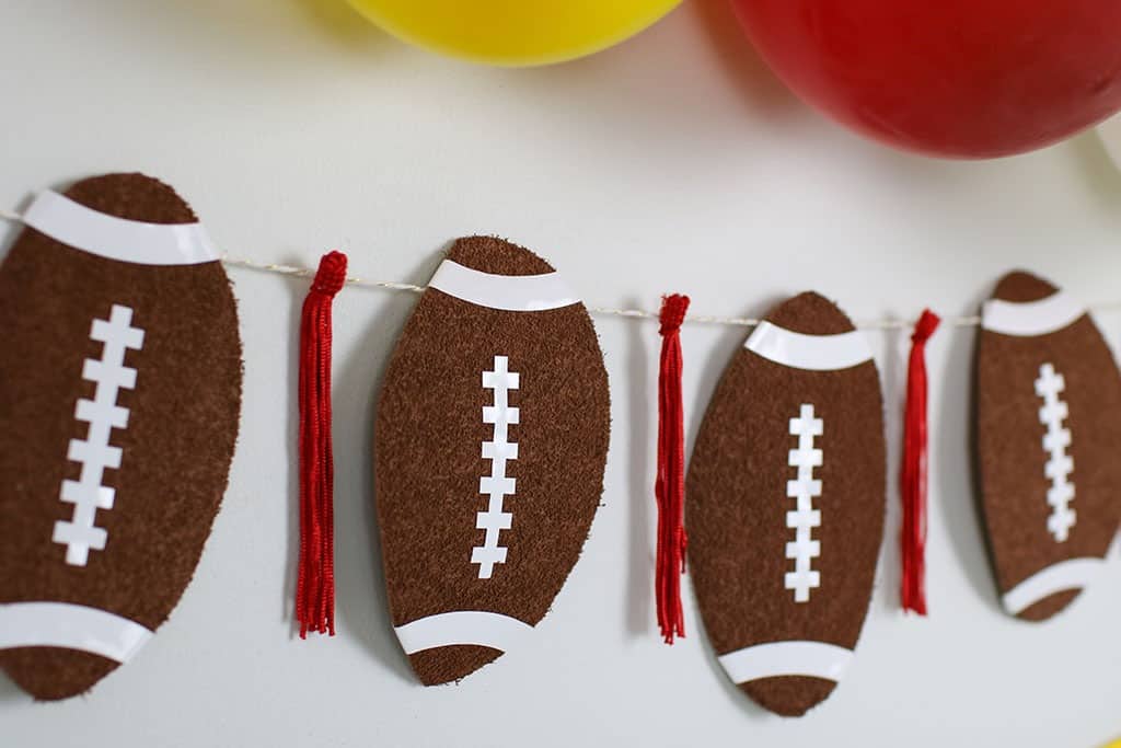 Football Party Decorations – 2 Easy Banner ideas, Oh So Lovely Blog