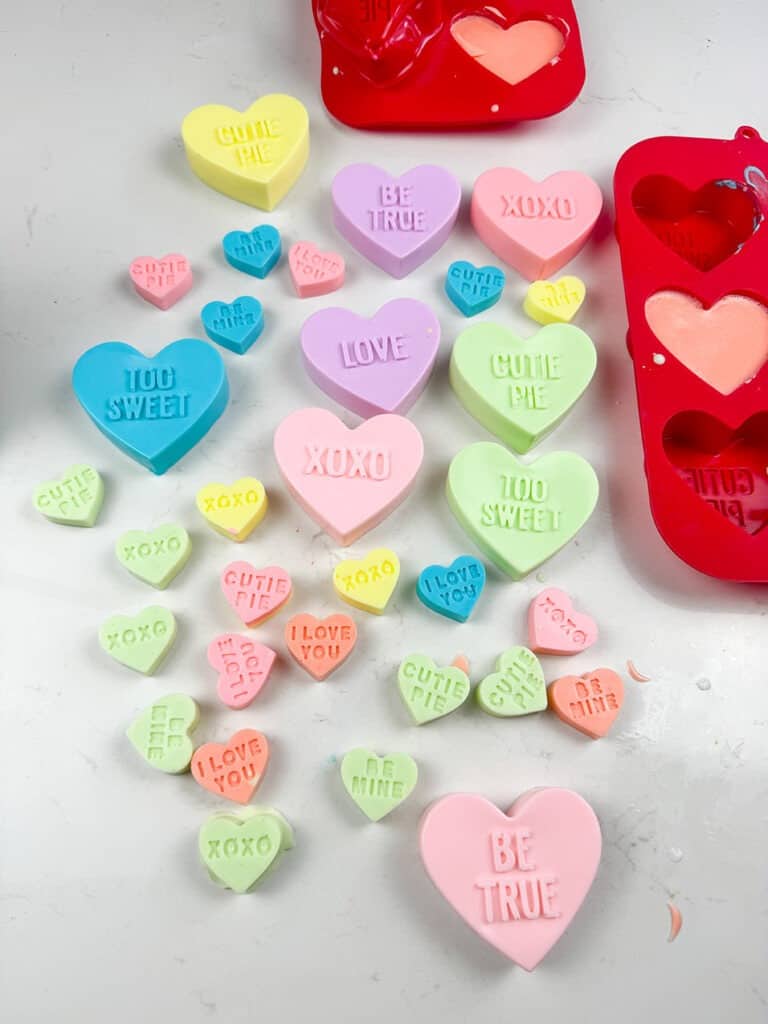 Conversation Heart Soaps – An Easy Valentine&#8217;s Day DIY, Oh So Lovely Blog