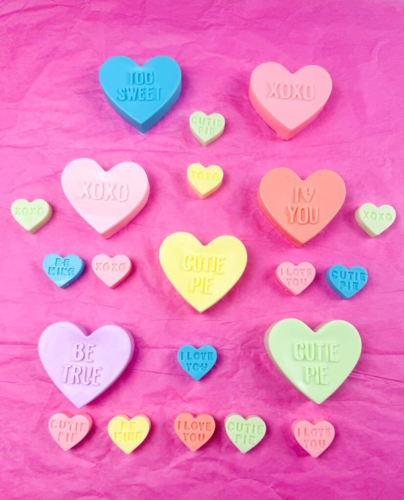 Conversation Heart Soaps – An Easy Valentine&#8217;s Day DIY, Oh So Lovely Blog