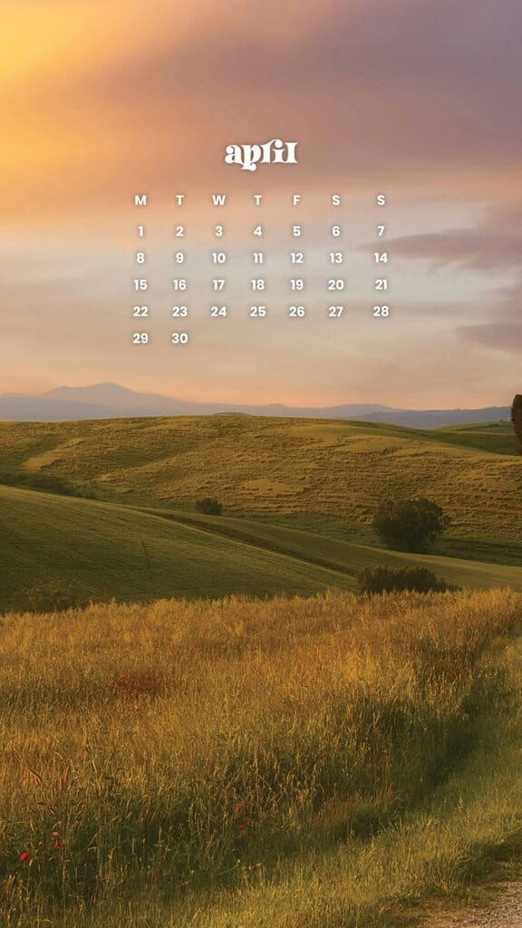 April 2024 Wallpapers – 60 Free Phone &#038; Desktop Calendars!, Oh So Lovely Blog