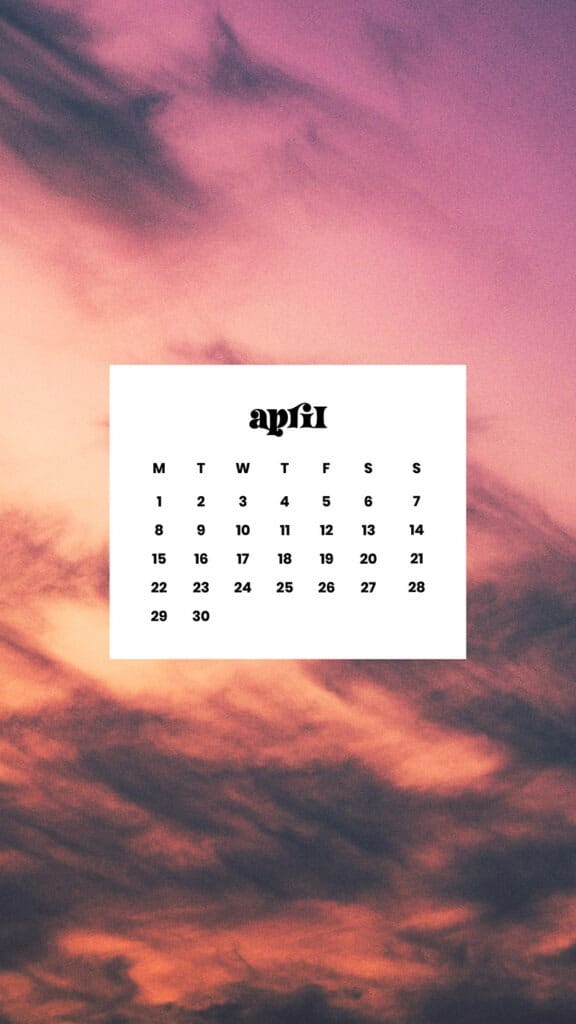 April 2024 Wallpapers – 60 Free Phone &#038; Desktop Calendars!, Oh So Lovely Blog