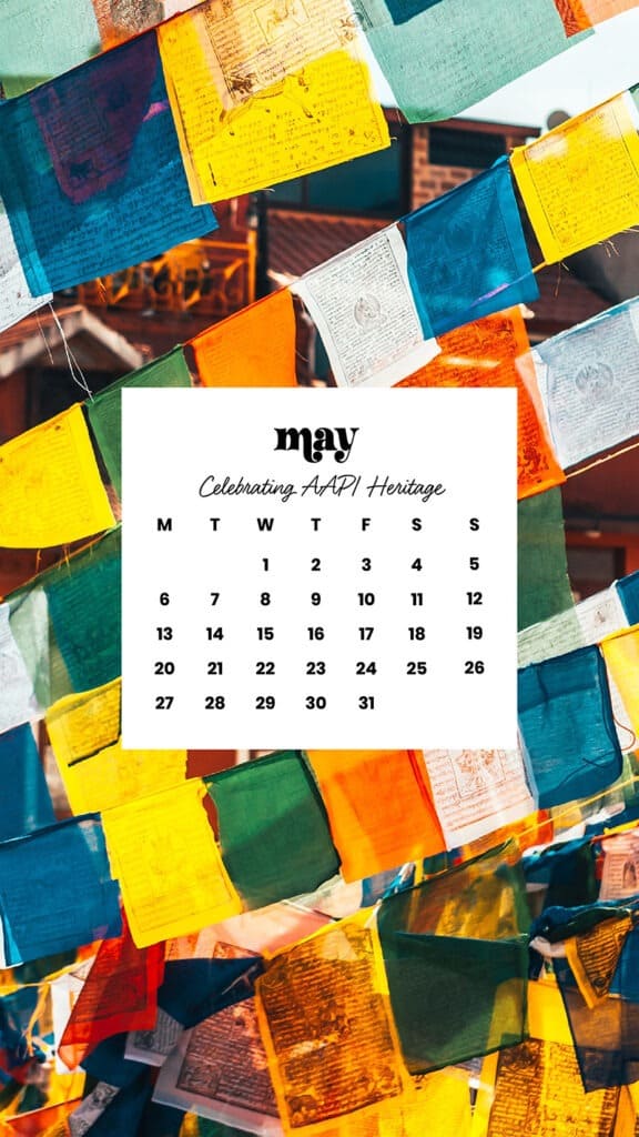 MAY 2024 WALLPAPERS – 60 FREE PHONE &amp; DESKTOP CALENDARS + AAPI &amp; Jewish American heritage month Options, Oh So Lovely Blog