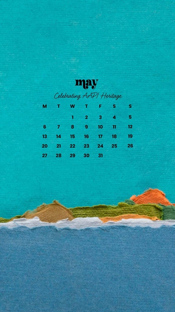 MAY 2024 WALLPAPERS – 60 FREE PHONE &amp; DESKTOP CALENDARS + AAPI &amp; Jewish American heritage month Options, Oh So Lovely Blog