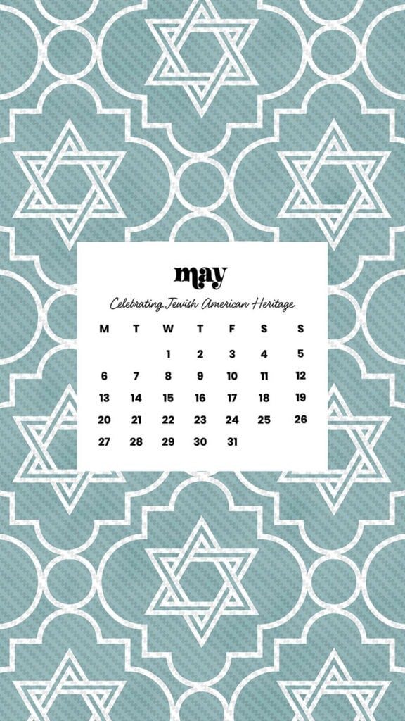 MAY 2024 WALLPAPERS – 60 FREE PHONE &amp; DESKTOP CALENDARS + AAPI &amp; Jewish American heritage month Options, Oh So Lovely Blog