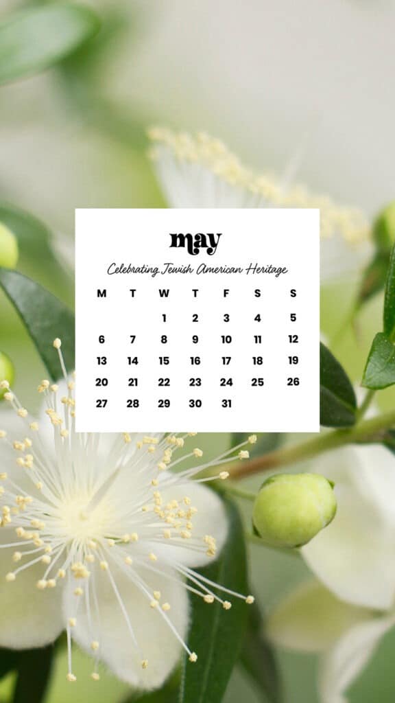 MAY 2024 WALLPAPERS – 60 FREE PHONE &amp; DESKTOP CALENDARS + AAPI &amp; Jewish American heritage month Options, Oh So Lovely Blog