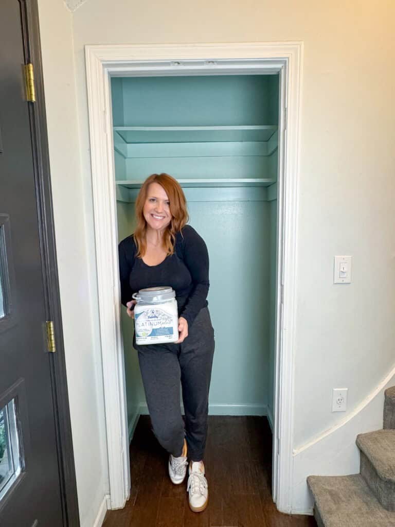 DIY Mini Mudroom Closet Makeover, Oh So Lovely Blog
