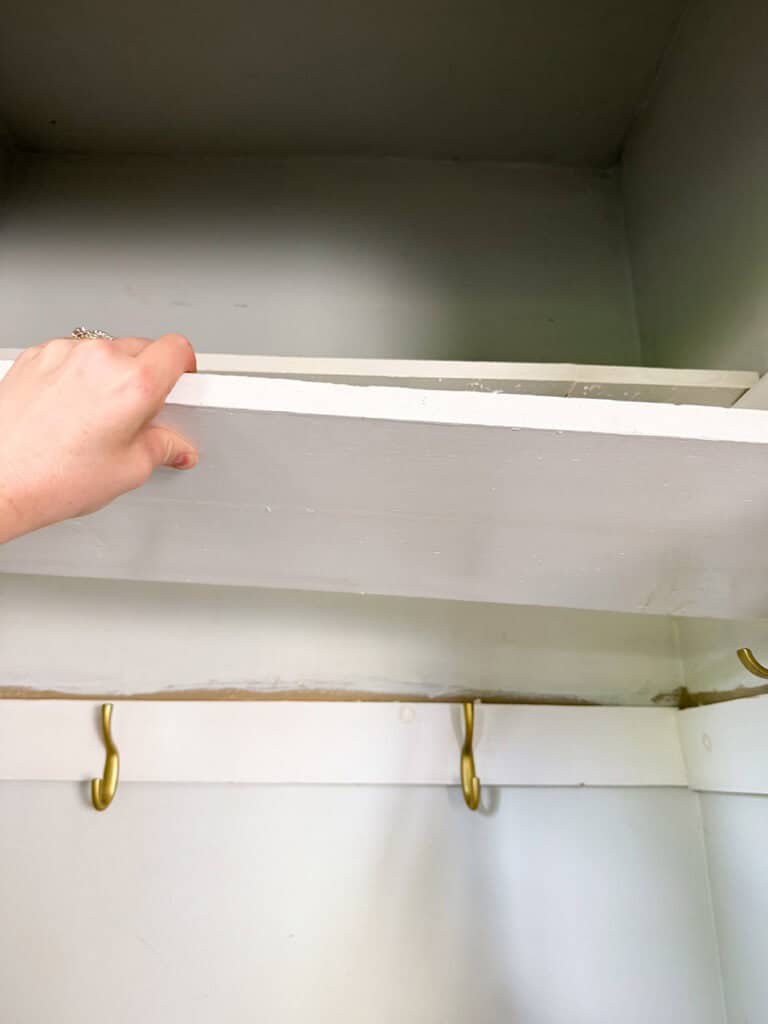 DIY Mini Mudroom Closet Makeover, Oh So Lovely Blog