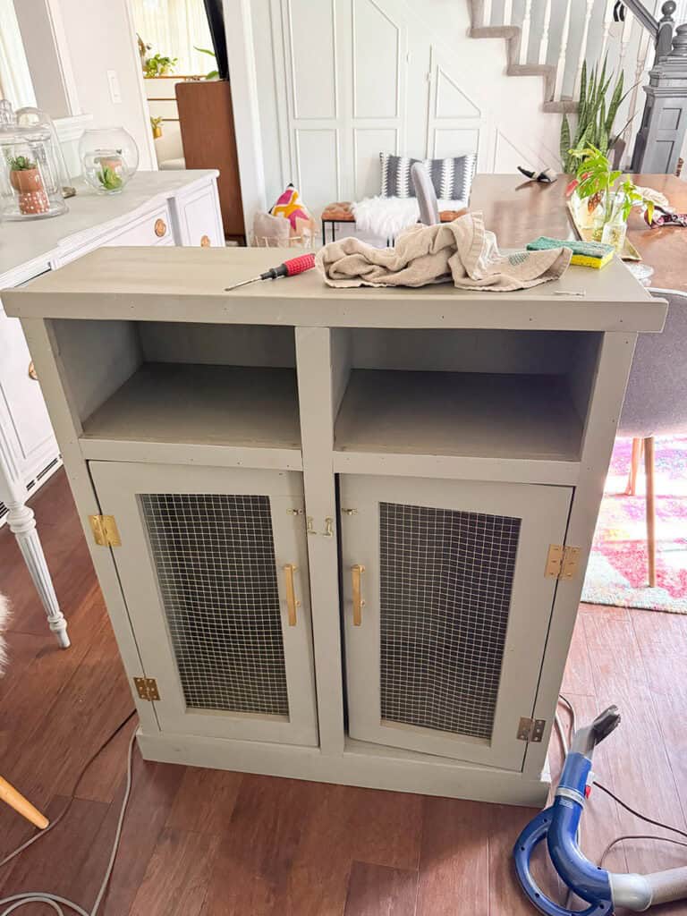DIY Mini Mudroom Closet Makeover, Oh So Lovely Blog