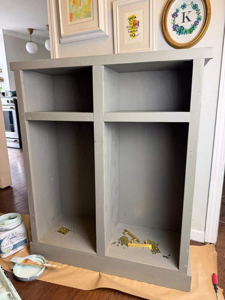 DIY Mini Mudroom Closet Makeover, Oh So Lovely Blog
