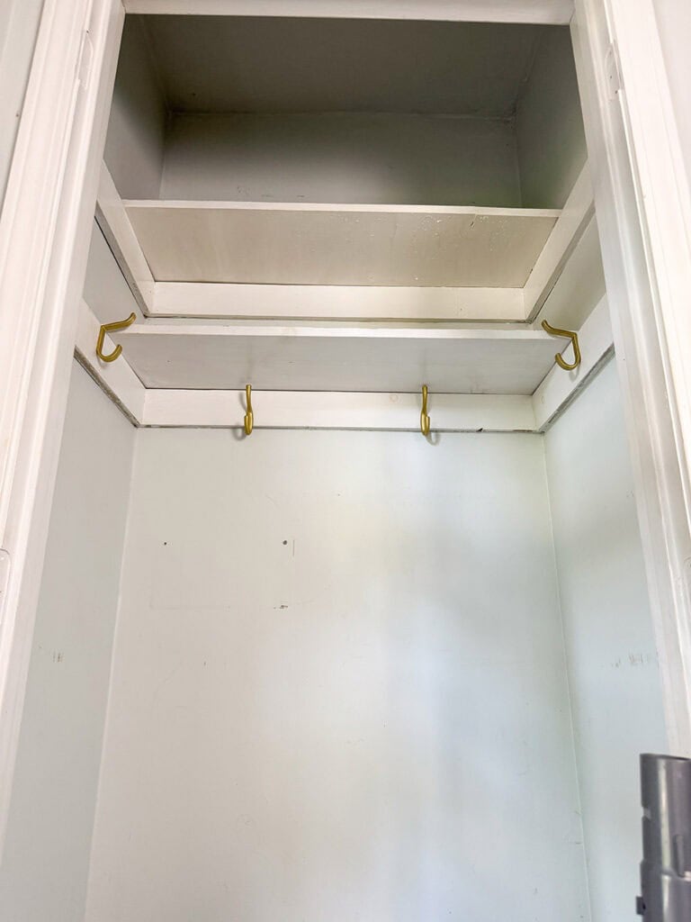 DIY Mini Mudroom Closet Makeover, Oh So Lovely Blog