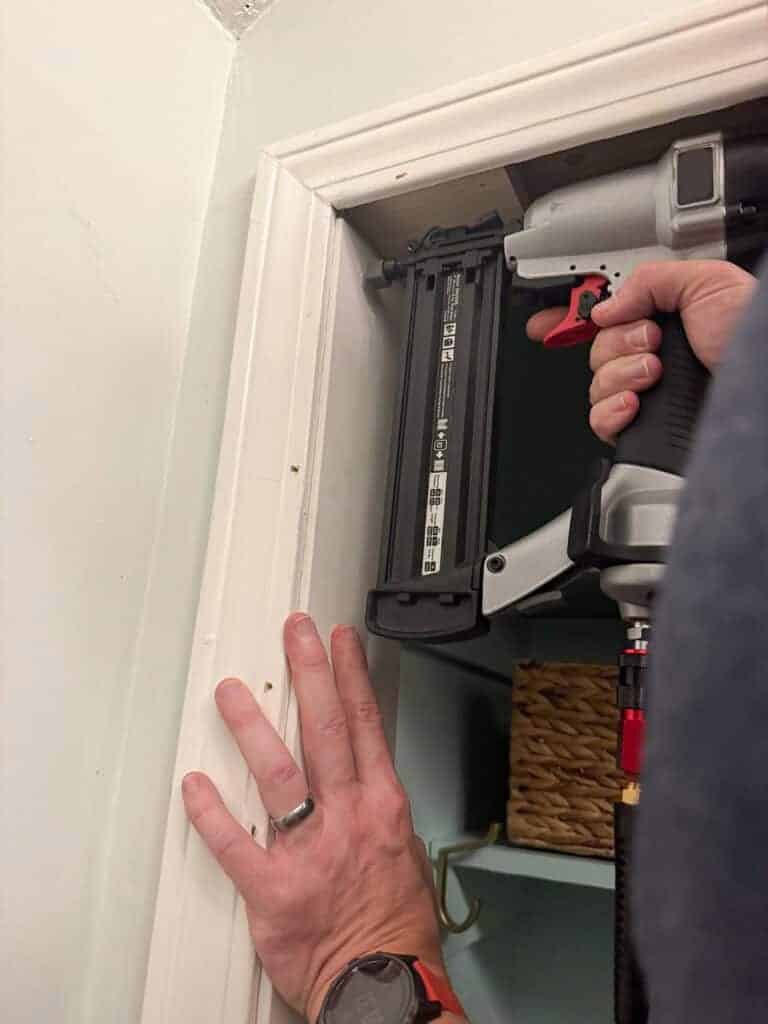 DIY Mini Mudroom Closet Makeover, Oh So Lovely Blog