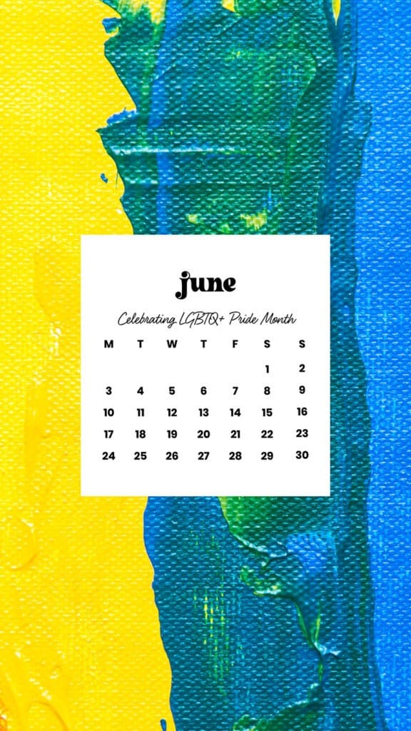 June 2024 Wallpapers – 60 free phone &#038; desktop calendars &#038; LGBTQA+ Pride Month, Oh So Lovely Blog