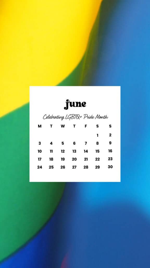June 2024 Wallpapers – 60 free phone &#038; desktop calendars &#038; LGBTQA+ Pride Month, Oh So Lovely Blog