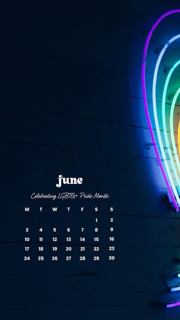 June 2024 Wallpapers – 60 free phone &#038; desktop calendars &#038; LGBTQA+ Pride Month, Oh So Lovely Blog