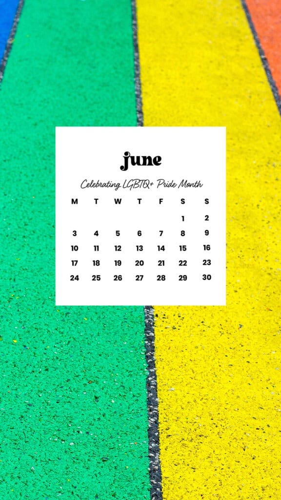 June 2024 Wallpapers – 60 free phone &#038; desktop calendars &#038; LGBTQA+ Pride Month, Oh So Lovely Blog