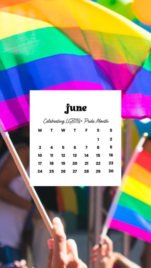 June 2024 Wallpapers – 60 free phone &#038; desktop calendars &#038; LGBTQA+ Pride Month, Oh So Lovely Blog