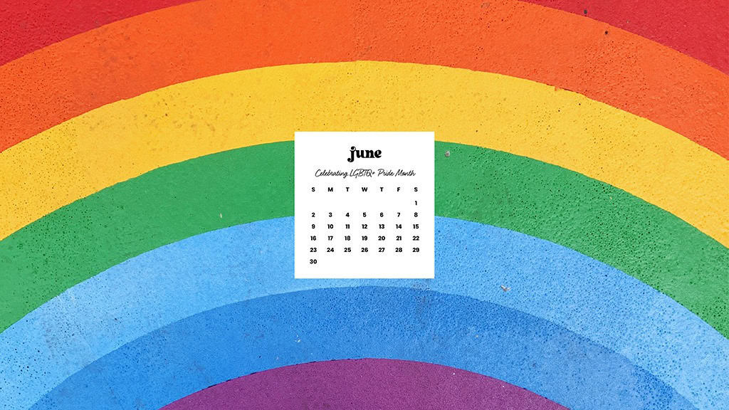 June 2024 Wallpapers – 60 free phone &#038; desktop calendars &#038; LGBTQA+ Pride Month, Oh So Lovely Blog
