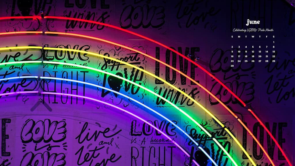 June 2024 Wallpapers – 60 free phone &#038; desktop calendars &#038; LGBTQA+ Pride Month, Oh So Lovely Blog