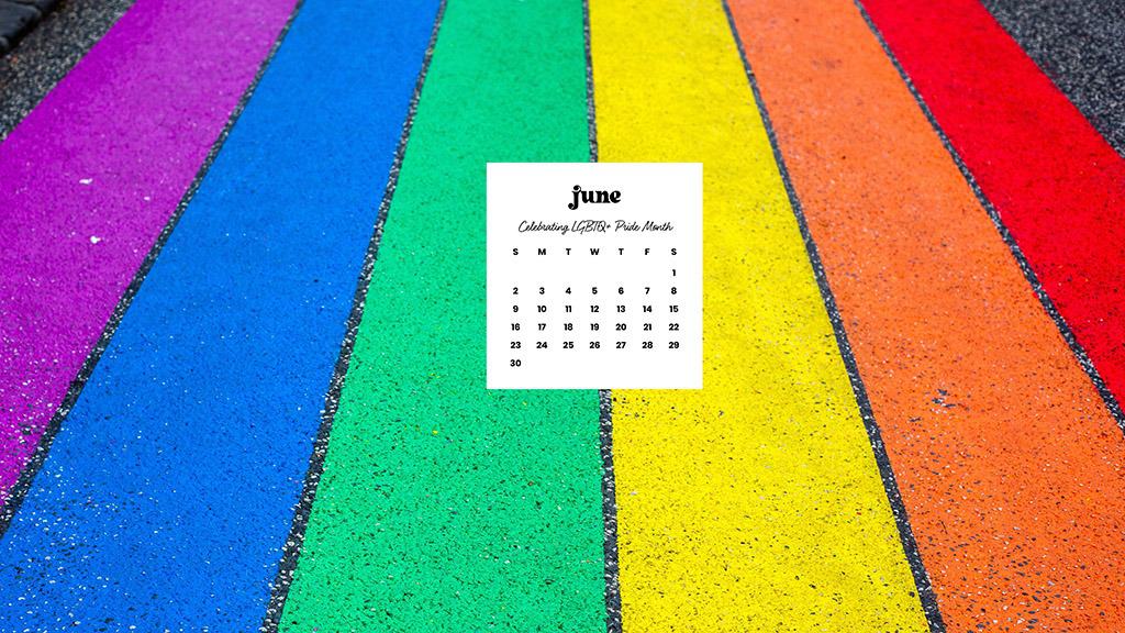 June 2024 Wallpapers – 60 free phone &#038; desktop calendars &#038; LGBTQA+ Pride Month, Oh So Lovely Blog