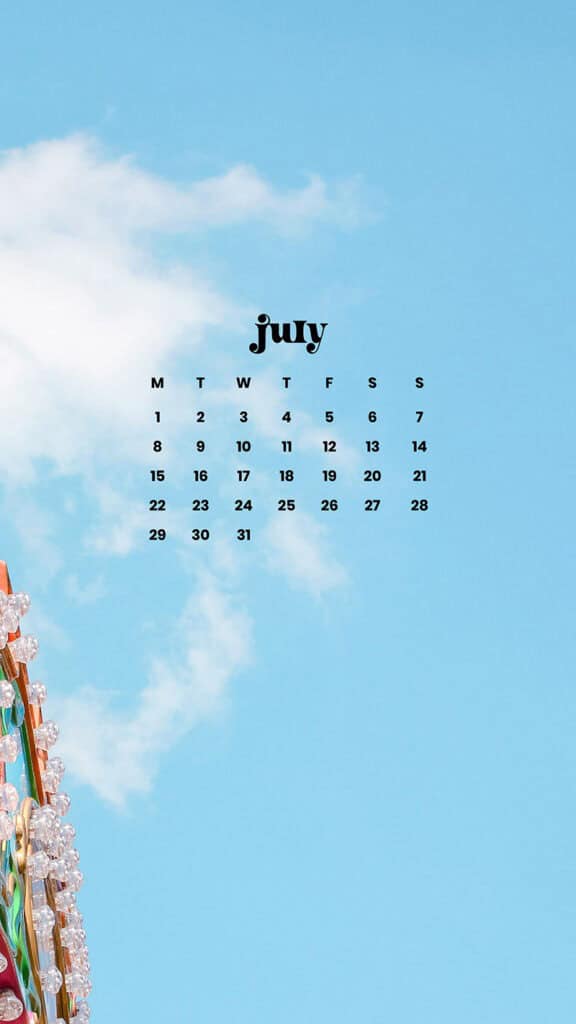 July 2024 Wallpapers – 60 Free Phone &#038; Desktop Calendars + Disability Pride, Oh So Lovely Blog