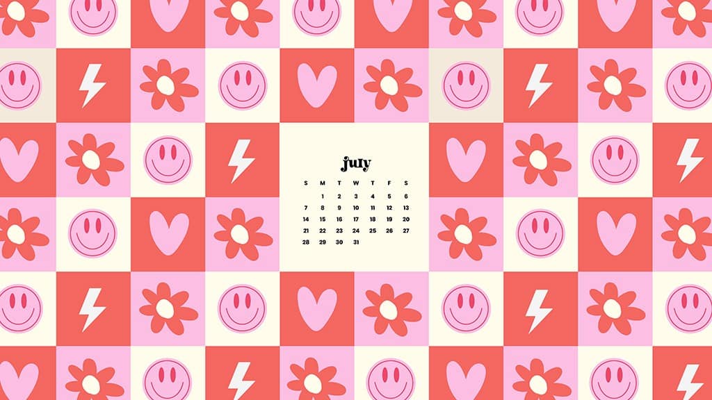 July 2024 Wallpapers – 60 Free Phone &#038; Desktop Calendars + Disability Pride, Oh So Lovely Blog