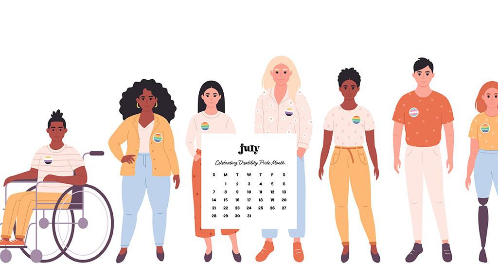 July 2024 Wallpapers – 60 Free Phone &#038; Desktop Calendars + Disability Pride, Oh So Lovely Blog