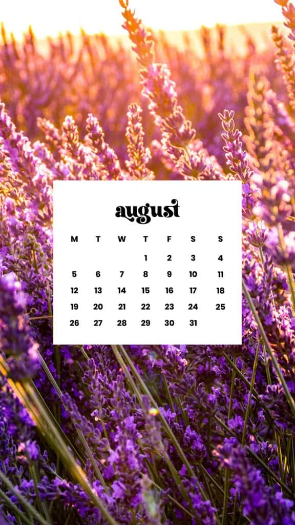 AUGUST 2024 WALLPAPERS – 54 FREE PHONE &amp; DESKTOP CALENDARS!, Oh So Lovely Blog
