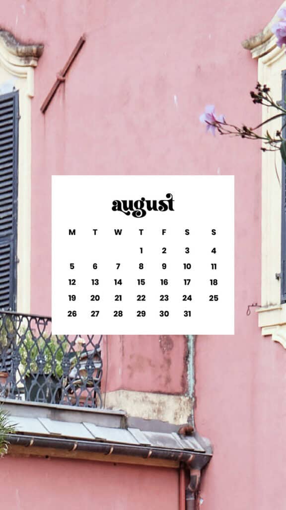 AUGUST 2024 WALLPAPERS – 54 FREE PHONE &amp; DESKTOP CALENDARS!, Oh So Lovely Blog