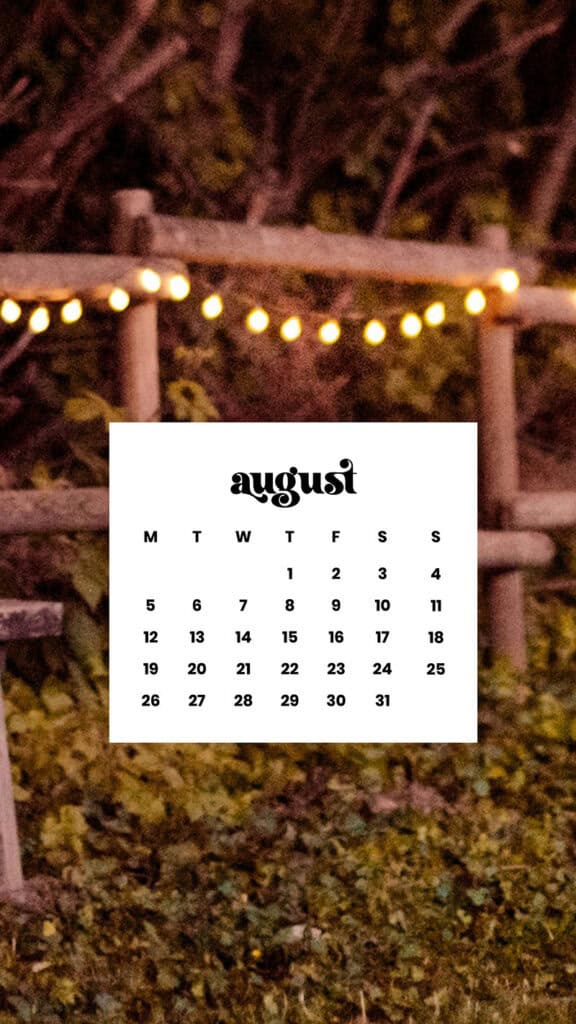 AUGUST 2024 WALLPAPERS – 54 FREE PHONE &amp; DESKTOP CALENDARS!, Oh So Lovely Blog