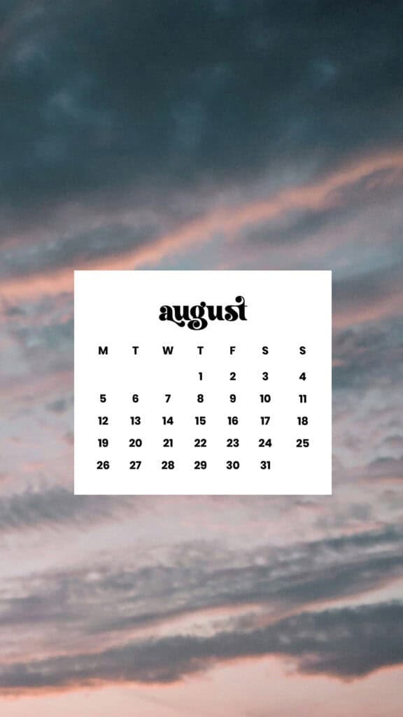AUGUST 2024 WALLPAPERS – 54 FREE PHONE &amp; DESKTOP CALENDARS!, Oh So Lovely Blog
