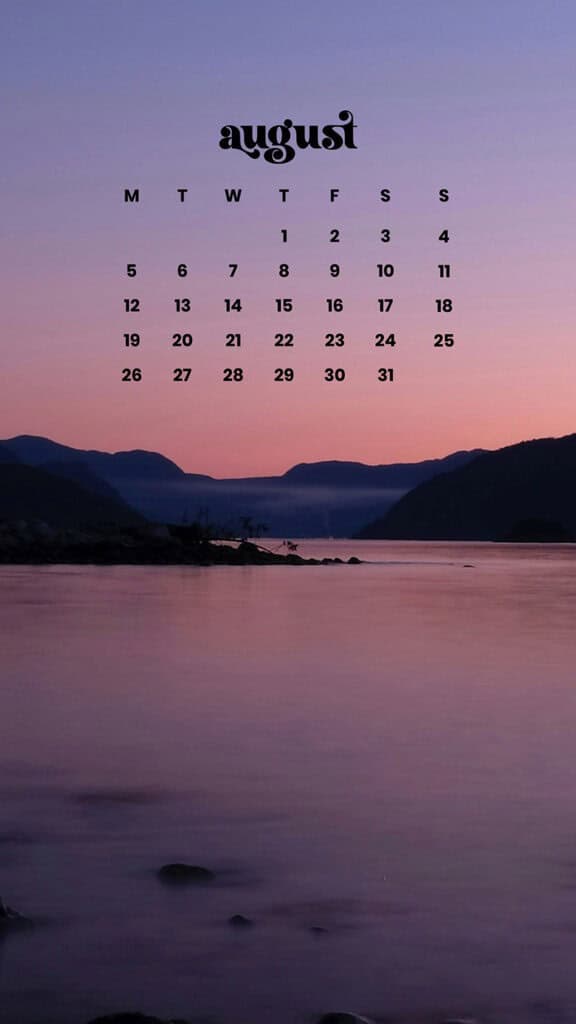 AUGUST 2024 WALLPAPERS – 54 FREE PHONE &amp; DESKTOP CALENDARS!, Oh So Lovely Blog
