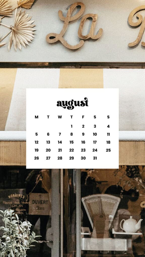AUGUST 2024 WALLPAPERS – 54 FREE PHONE &amp; DESKTOP CALENDARS!, Oh So Lovely Blog