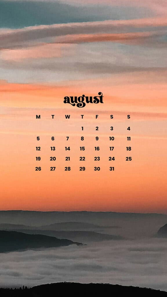 AUGUST 2024 WALLPAPERS – 54 FREE PHONE &amp; DESKTOP CALENDARS!, Oh So Lovely Blog
