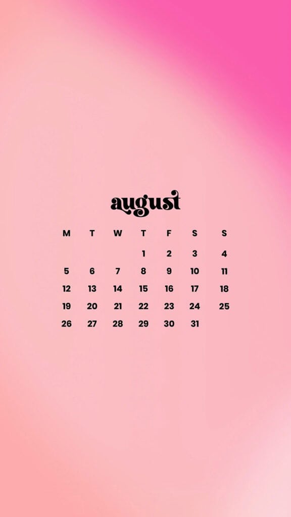 AUGUST 2024 WALLPAPERS – 54 FREE PHONE &amp; DESKTOP CALENDARS!, Oh So Lovely Blog