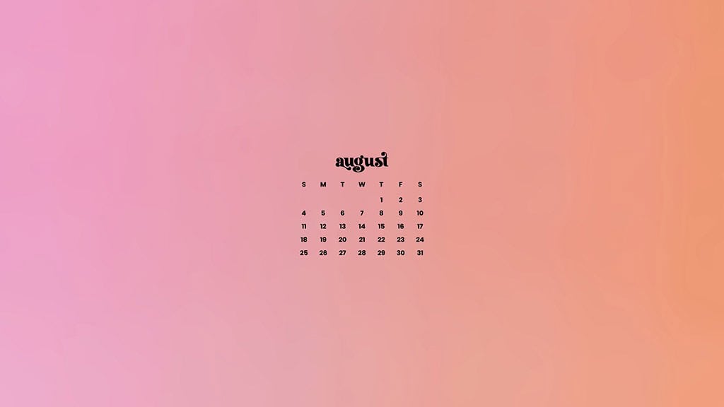 AUGUST 2024 WALLPAPERS – 54 FREE PHONE &amp; DESKTOP CALENDARS!, Oh So Lovely Blog