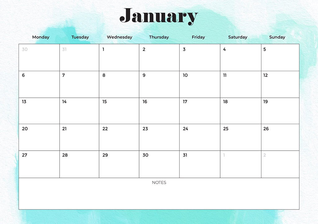 Free 2025 Calendars — 80 Printable Options — Sunday &amp; Monday Starts, Oh So Lovely Blog
