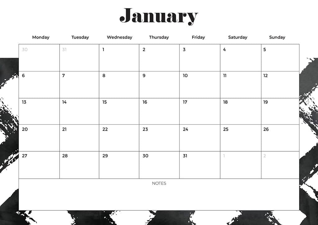 Free 2025 Calendars — 80 Printable Options — Sunday &amp; Monday Starts, Oh So Lovely Blog