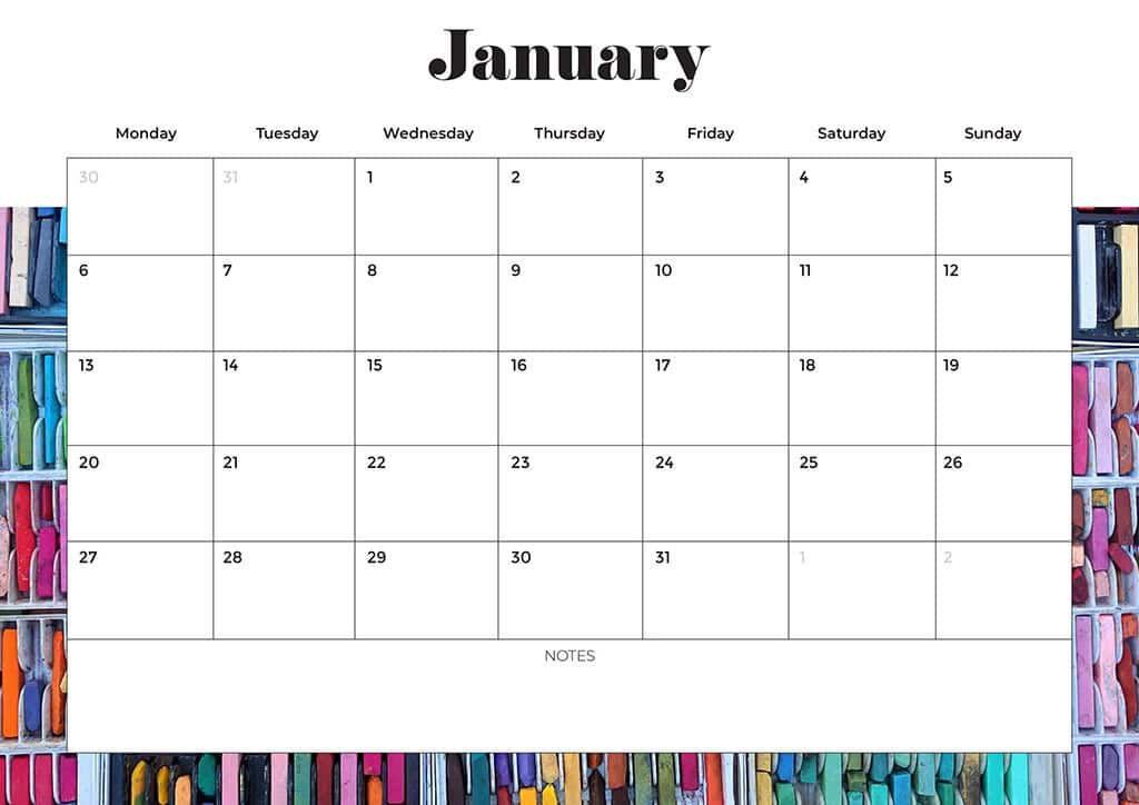 Free 2025 Calendars — 80 Printable Options — Sunday &amp; Monday Starts, Oh So Lovely Blog