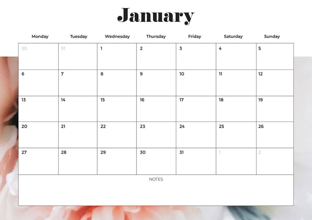 Free 2025 Calendars — 80 Printable Options — Sunday &amp; Monday Starts, Oh So Lovely Blog