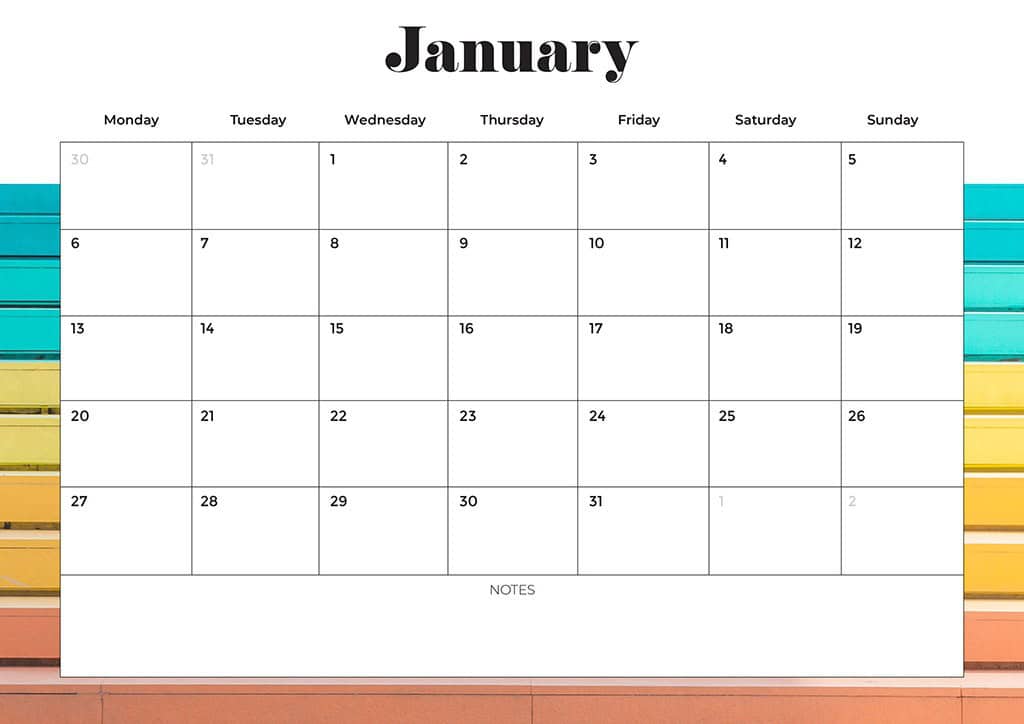 Free 2025 Calendars — 80 Printable Options — Sunday &amp; Monday Starts, Oh So Lovely Blog