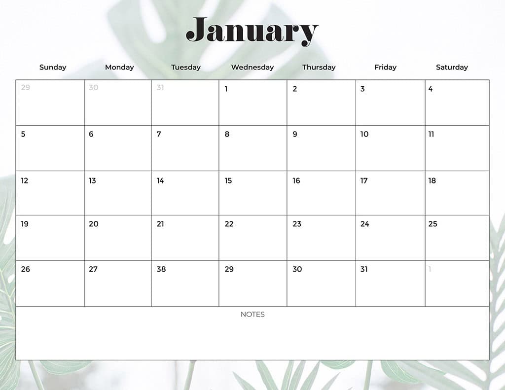 Free 2025 Calendars — 80 Printable Options — Sunday &amp; Monday Starts, Oh So Lovely Blog