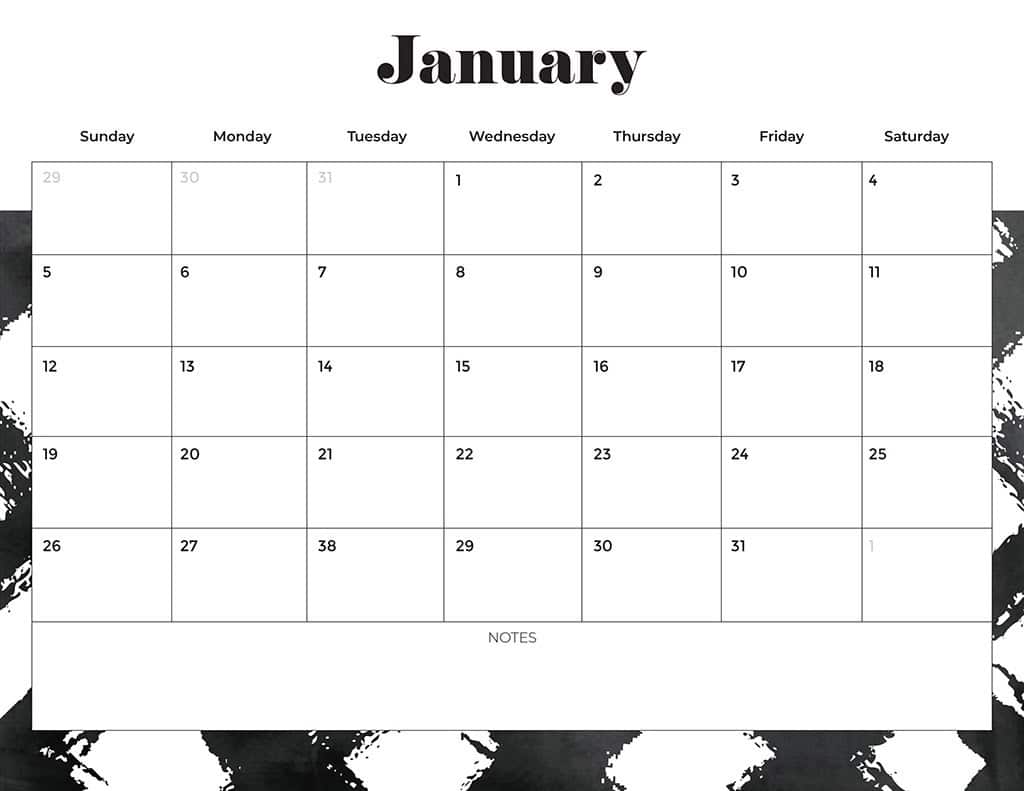Free 2025 Calendars — 80 Printable Options — Sunday &amp; Monday Starts, Oh So Lovely Blog