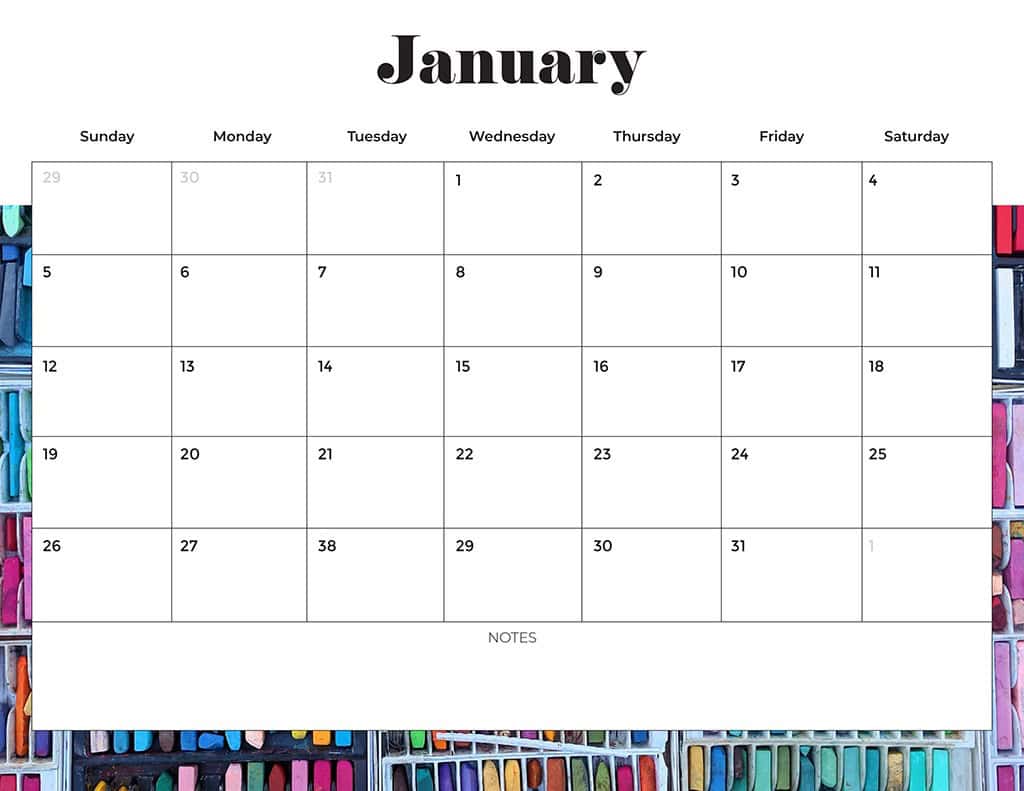 Free 2025 Calendars — 80 Printable Options — Sunday &amp; Monday Starts, Oh So Lovely Blog