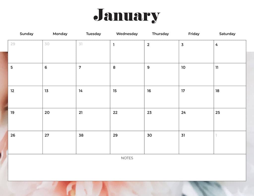 Free 2025 Calendars — 80 Printable Options — Sunday &amp; Monday Starts, Oh So Lovely Blog