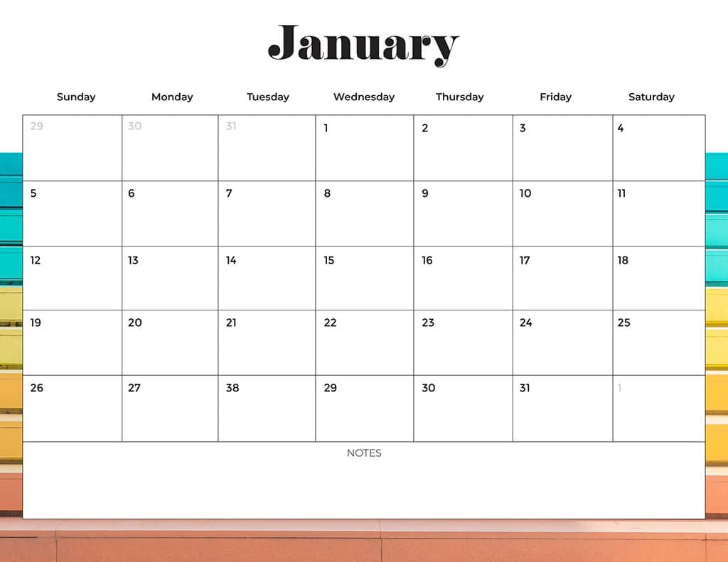 Free 2025 Calendars — 80 Printable Options — Sunday &amp; Monday Starts, Oh So Lovely Blog