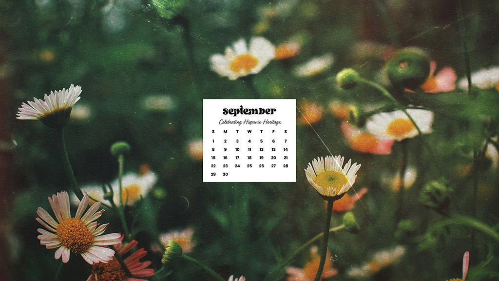 SEPTEMBER 2024 WALLPAPERS – 60 FREE PHONE &amp; DESKTOP CALENDARS + Hispanic Heritage Month Options!, Oh So Lovely Blog