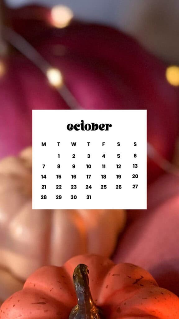 OCTOBER 2024 WALLPAPERS – 60 FREE PHONE &amp; DESKTOP CALENDARS!, Oh So Lovely Blog