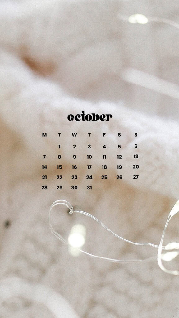 OCTOBER 2024 WALLPAPERS – 60 FREE PHONE &amp; DESKTOP CALENDARS!, Oh So Lovely Blog