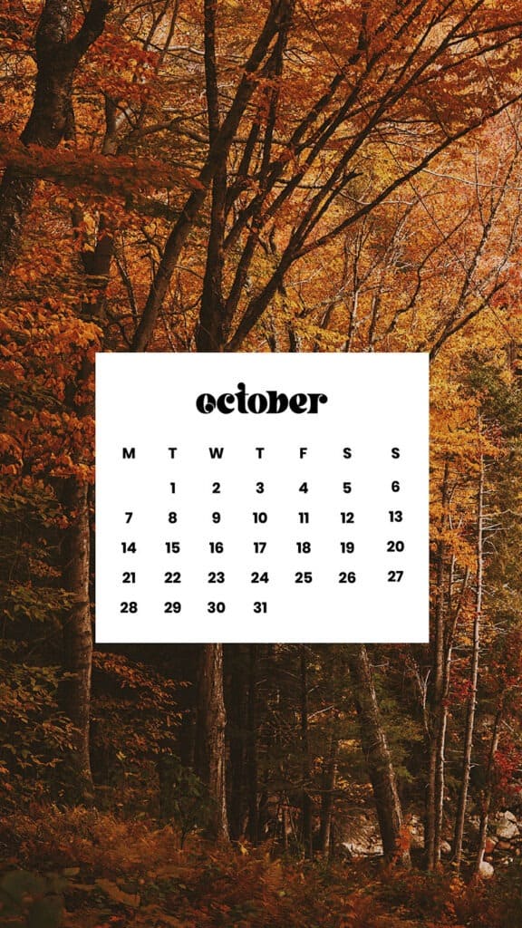 OCTOBER 2024 WALLPAPERS – 60 FREE PHONE &amp; DESKTOP CALENDARS!, Oh So Lovely Blog
